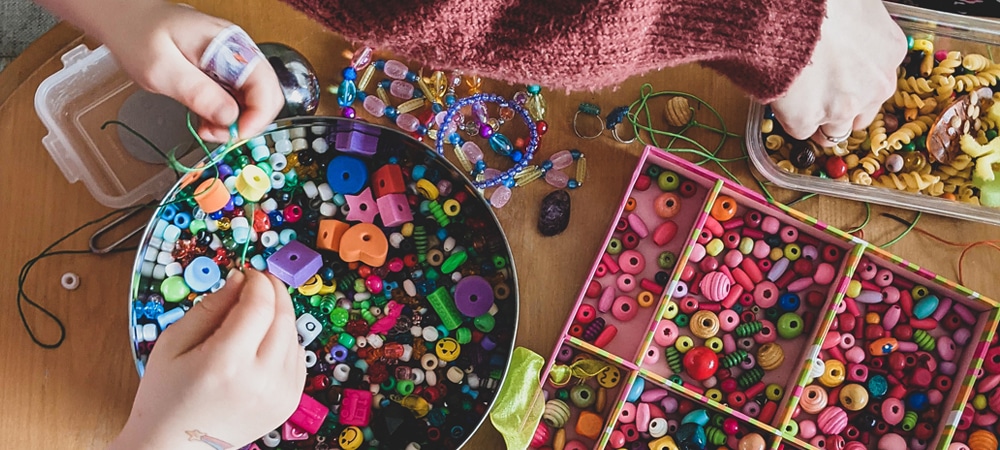 jewellery making on riser recliner